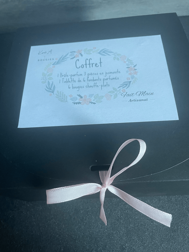 Brûle-parfum et fondants en coffret