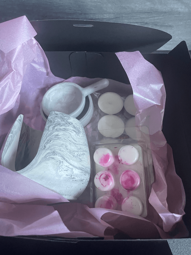 Brûle-parfum et fondants en coffret