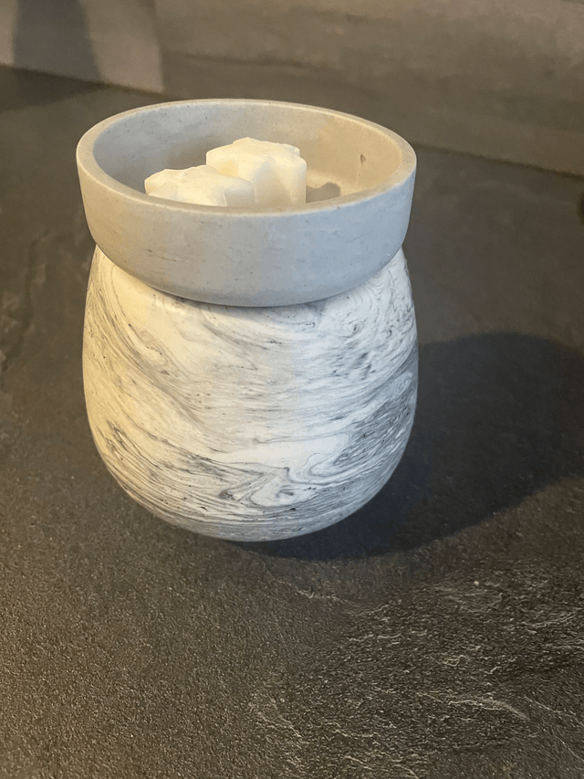 Brûle parfum artisanal en jesmonite