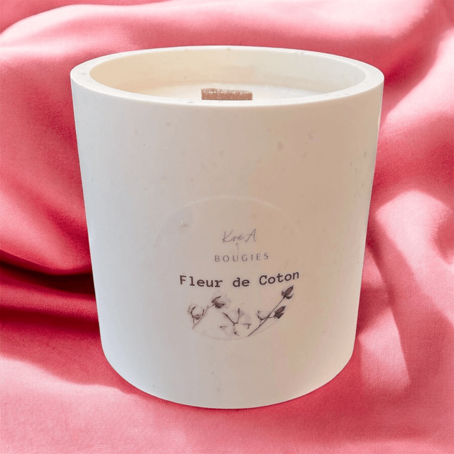  Bougie parfumée " Fleur de coton" 