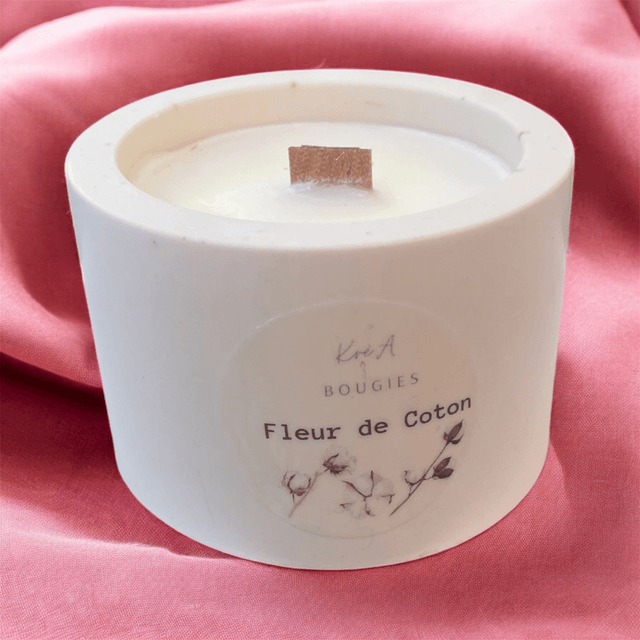  Bougie parfumée " Fleur de coton" 